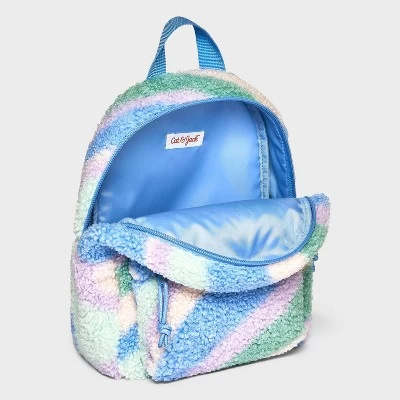 Girls' Swirl Fleece 10" Mini Backpack - Cat & Jack™ Blue 2 Girls' Swirl Fleece 10" Mini Backpack - Cat & Jack™ Blue - Image 2