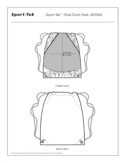 Sport-Tek Rival Cinch Backpack Set 14 Sport-Tek Rival Cinch Backpack Set -Professional Travel Storage Supplies Store GUEST df04da40 18e9 4b66 bd1b be25ee3e6fef