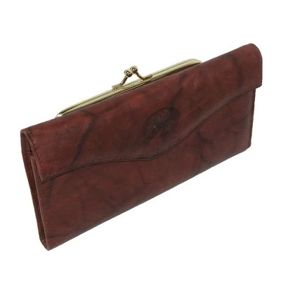 Buxton Women's Leather Long Bifold Organizer Wallet With Floral Emboss 7 Buxton Women's Leather Long Bifold Organizer Wallet With Floral Emboss - Image 7