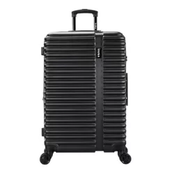 InUSA Ally Lightweight Hardside Large Checked Spinner Suitcase