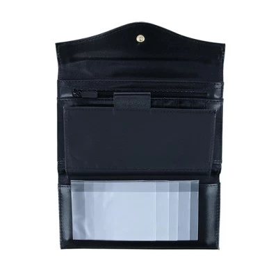 Buxton Women's Leather Long Bifold Organizer Wallet With Floral Emboss 4 Buxton Women's Leather Long Bifold Organizer Wallet With Floral Emboss - Image 4