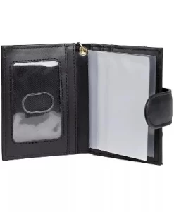 Julia Buxton Heiress Leather Pik-Me-Up Tab Card Case
