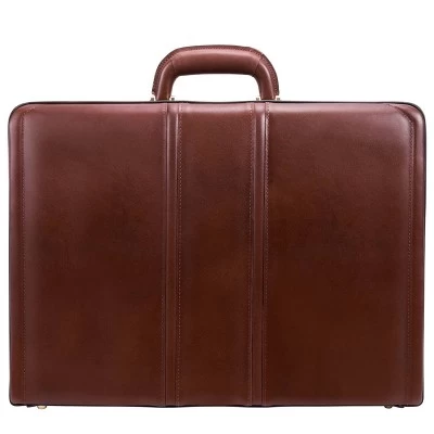 McKlein Coughlin Leather 4. Expandable Attache Briefcase - Brown 2 McKlein Coughlin Leather 4. Expandable Attache Briefcase - Brown - Image 2