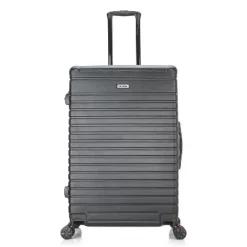 InUSA Deep Lightweight Hardside Large Checked Spinner Suitcase