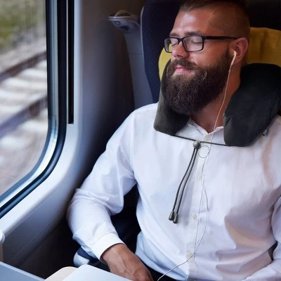 Lewis N. Clark Premium HexForm Neck Support Pillow - Black 6 Lewis N. Clark Premium HexForm Neck Support Pillow - Black - Image 6