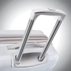 American Tourister Moonlight Hardside Medium Checked Spinner Suitcase - Iridescent White -Professional Travel Storage Supplies Store GUEST f33ca00f 0fc1 44e9 bb55 7bcd09375612