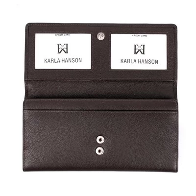 Karla Hanson Women's RFID Leather Trifold Wallet 3 Karla Hanson Women's RFID Leather Trifold Wallet - Image 3