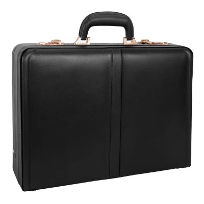 McKlein Harper Leather Expandable Attache Briefcase 1 McKlein Harper Leather Expandable Attache Briefcase