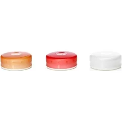 Humangear GoTubb Hard Container 3-Pack - Clear/Orange/Red