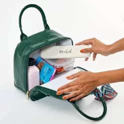 Fit & Fresh Lyon Luxe Lunch Bag With Travel Utensils And Case – Emerald Green -Professional Travel Storage Supplies Store GUEST fc041340 21f4 41a8 b223 4313c287e1e0