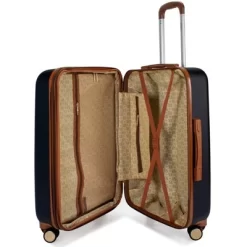 Badgley Mischka Mia Expandable Hardside Checked 3pc Luggage Set