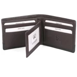 Karla Hanson Men's RFID Leather Bifold Wallet W/ Card Holder Insert
