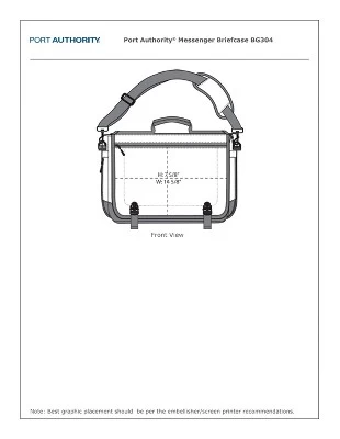 Port Authority Messenger Laptop Briefcase 3 Port Authority Messenger Laptop Briefcase - Image 3