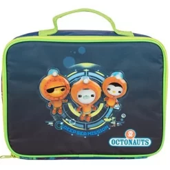 Octonauts Insulated Lunch Sleeve - Reusable School Lunch Box For Kids - Heavy Duty Tote Bag W Mesh Pocket -"Friends"