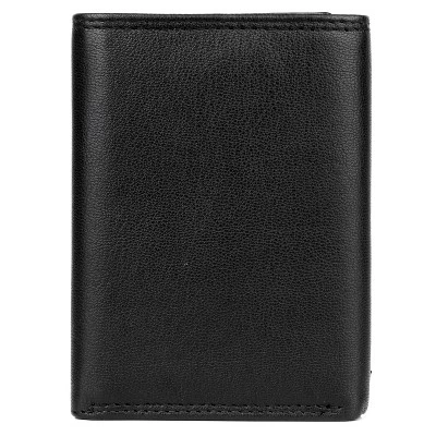 J. Buxton Emblem ID Three-Fold Leather Wallet With Removable Card Case - Black 6 J. Buxton Emblem ID Three-Fold Leather Wallet With Removable Card Case - Black - Image 6