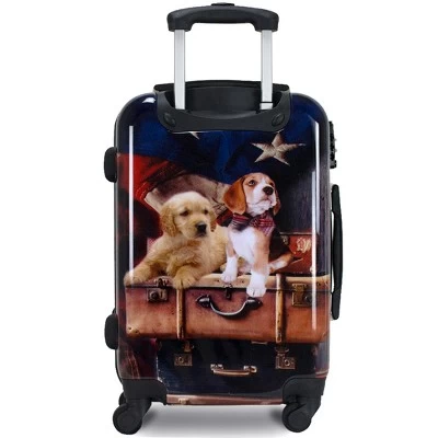Chariot Freedom Pups 20-Inch Carry-On Hardside Expandable Spinner Luggage 3 Chariot Freedom Pups 20-Inch Carry-On Hardside Expandable Spinner Luggage - Image 3